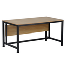 Íróasztal, tölgy/fekete, 120x80 cm, KILIS NEW