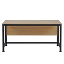 Íróasztal, tölgy/fekete, 150x80 cm, KILIS NEW