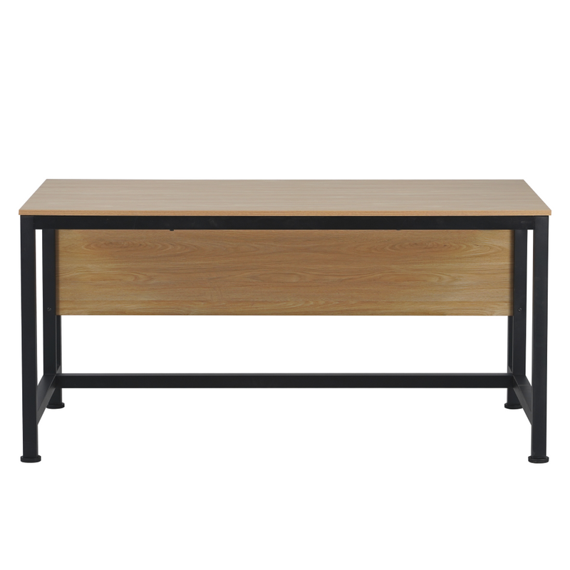 Íróasztal, tölgy/fekete, 150x80 cm, KILIS NEW