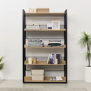 5 polcos állvány, tölgy/fekete, KILOS NEW TYP 3