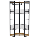 Sarokállvány, tölgy/fekete, KILOS NEW TYP 4