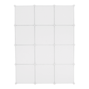 Gyerek moduláris szekrény, fehér/barna gyerek minta, KITARO