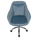 Irodai szék, kék Velvet szövet/króm, KLIAN