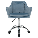 Irodai szék, kék Velvet szövet/króm, KLIAN