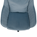 Irodai szék, kék Velvet szövet/króm, KLIAN