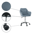 Irodai szék, kék Velvet szövet/króm, KLIAN