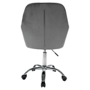 Irodai fotel, szürke Velvet anyag/króm, KLIAN