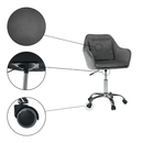 Irodai fotel, szürke Velvet anyag/króm, KLIAN