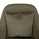 Irodai fotel, szürkésbarna Taupe Velvet anyag/króm, KLIAN