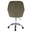 Irodai fotel, szürkésbarna Taupe Velvet anyag/króm, KLIAN