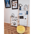 3 polcos állvány, fehér/természetes, KOEN TYP 1