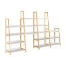 5 polcos állvány, fehér/természetes, KOEN TYP 3
