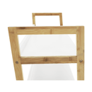 3 polcos állvány, fehér/természetes, KOEN TYP 1