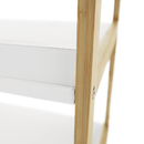 3 polcos állvány, fehér/természetes, KOEN TYP 1