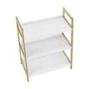 3 polcos állvány, fehér/természetes, KOEN TYP 1