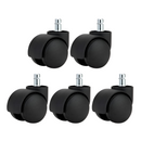 Kerék, 5 db-os szett, fekete, KOLIESKO TYP 1