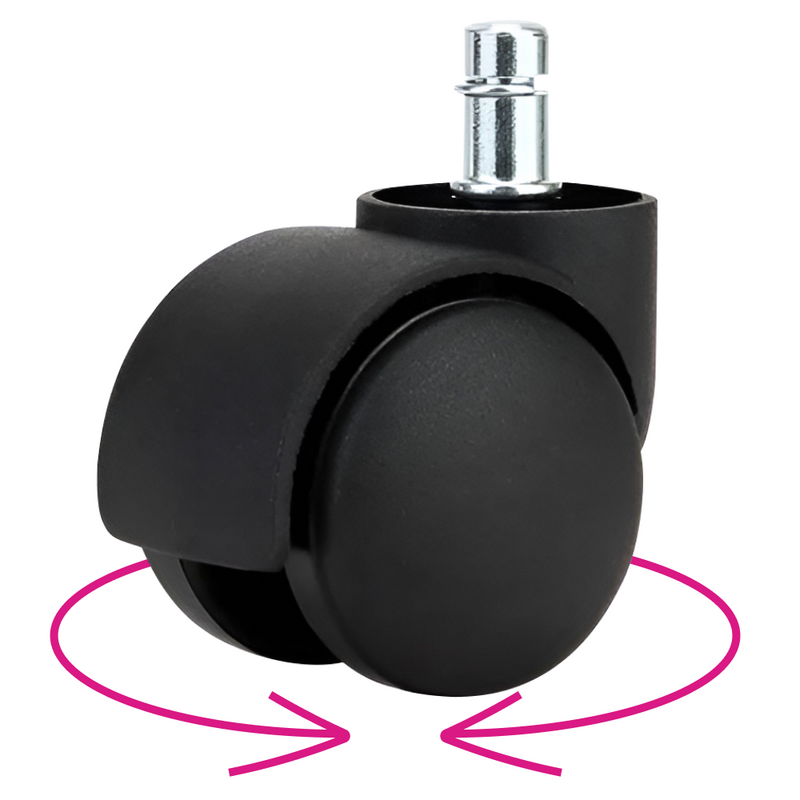 Kerék, 5 db-os szett, fekete, KOLIESKO TYP 1