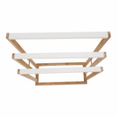 Törülközőtartó, bambusz/fehér, KOMO NEW