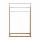 Törülközőtartó, bambusz/fehér, KOMO NEW