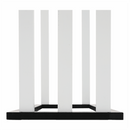 Törülközőtartó, fehér/fekete, KOMO NEW