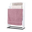 Törülközőtartó, fehér/fekete, KOMO NEW