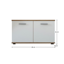 Cipőtartó, wotan tölgy/fehér, IRIA 2D C