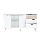 komód, tölgy sonoma / fehér, OSLO 75381