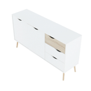 komód, tölgy sonoma / fehér, OSLO 75381