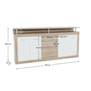 Komód, sonoma tölgyfa/fehér, JUNO - JACHIM NEW