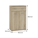 Komód, sonoma tölgyfa, MARIO NEW TYP G