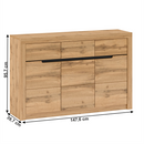 Komód E, wotan tölgy, TORONTA