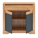 Komód G, tölgy craft arany/grafit szürke, FIDEL