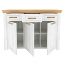 Komód G, tölgy craft arany/tölgy craft fehér, SUDBURY