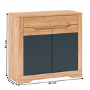 Komód G, tölgy craft arany/grafit szürke, FIDEL