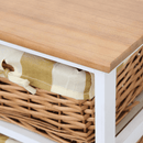 Komód, fehér/mézes, GINGER 1