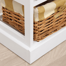 Komód, fehér/mézes, GINGER 1