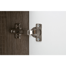 Komód, fehér - extra magas fényű HG/trufla sonoma tölgy, LYNATET 40