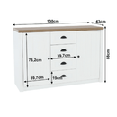 Komód, sosna Andersen/tölgy lefkas, PROVANCE K4S