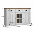 Komód, sosna Andersen/tölgy lefkas, PROVANCE K3S