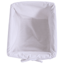 Komód, fa/vesszőfonás/szövet, fehér, RAFAELLO 3