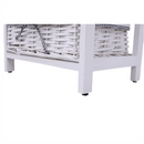 Komód, 4 fiókos, régi fehér, RUBY 4