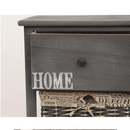 Komód, 3 kosár, 1 fiók, szürke-barna, DARKIE 3