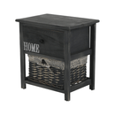 Komód, 1 kosár, 1 fiók, szürke-barna, DARKIE 1