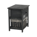 Komód, 1 kosár, 1 fiók, szürke-barna, DARKIE 1