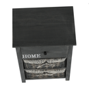 Komód, 2 kosár, 1 fiók, szürke-barna, DARKIE 2