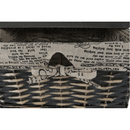 Komód, 1 kosár, 1 fiók, szürke-barna, DARKIE 1