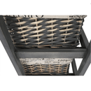 Komód, 2 kosár, 1 fiók, szürke-barna, DARKIE 2