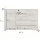 komód typ 41, fehér craft, ANGEL