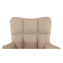 Dizájnos forgószék, bézs/fekete, KOMODO