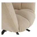 Dizájnos forgószék, bézs/fekete, KOMODO